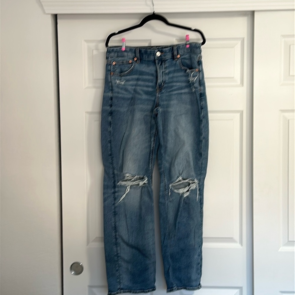 American Eagle Outfitters Blue Straight Leg Jeans